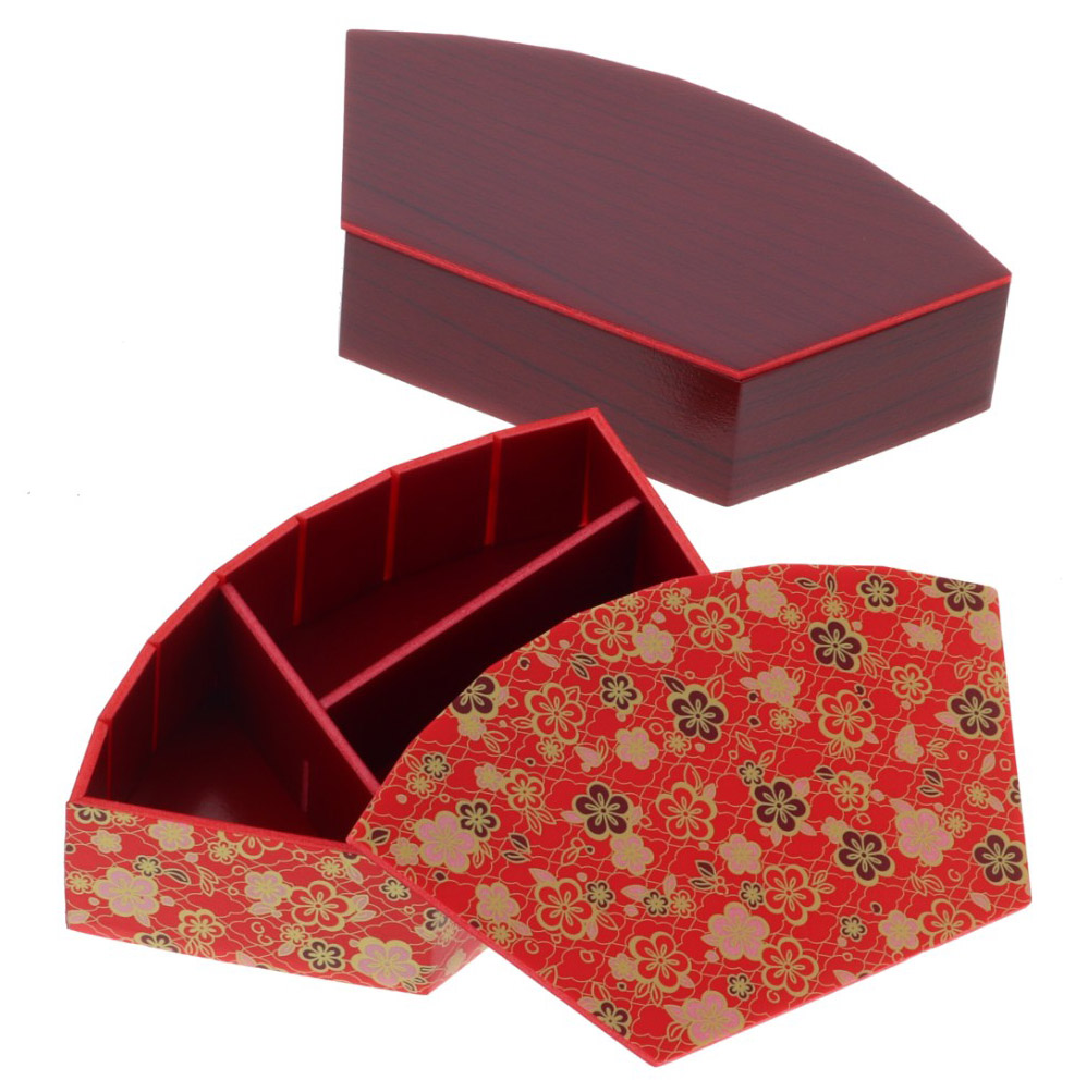 扇形の折箱できました！ | つきじ 折峰 料理屋さんのパッケージ