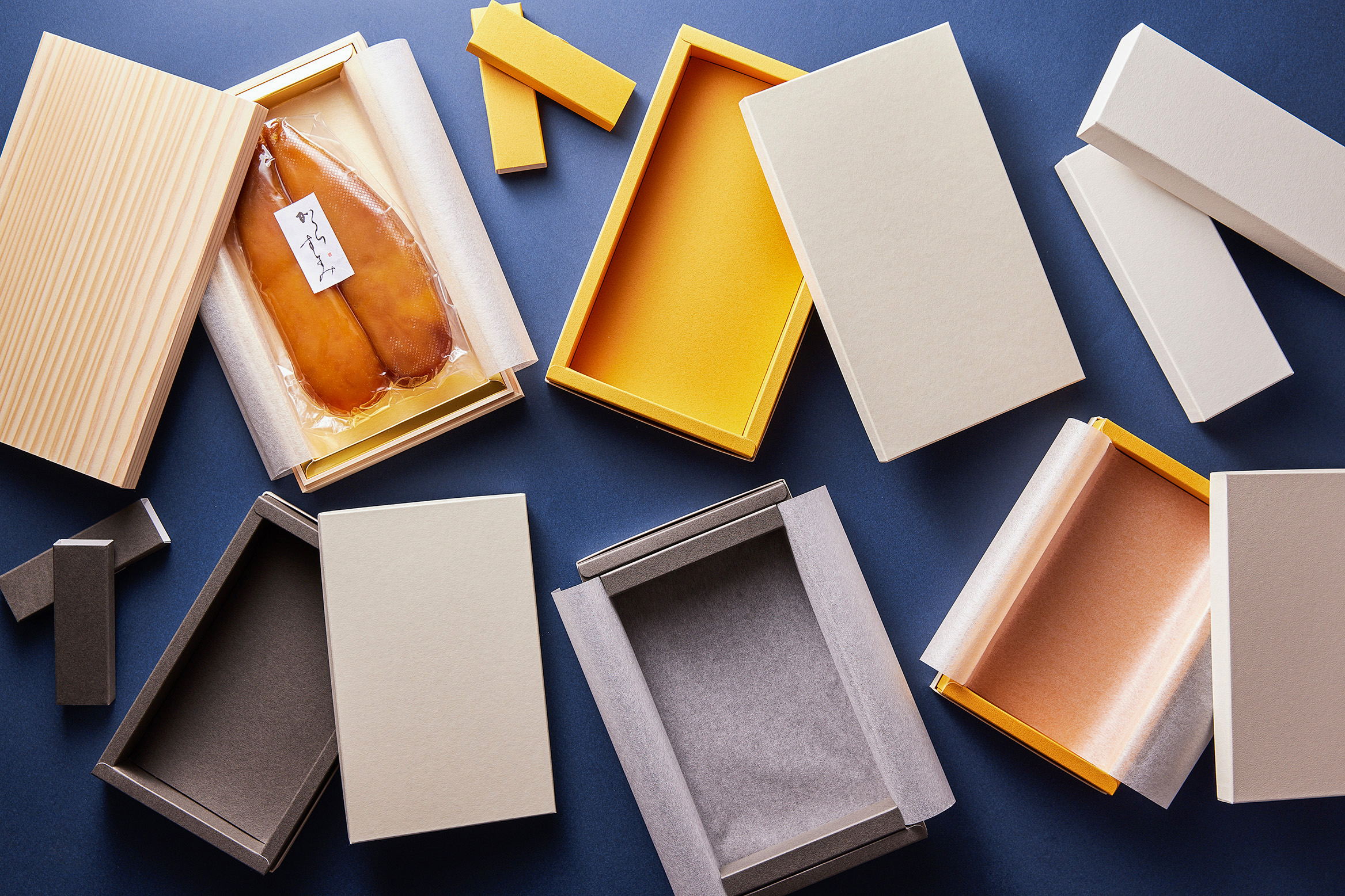 美しいからすみのパッケージ | つきじ 折峰 料理屋さんのパッケージ専門店