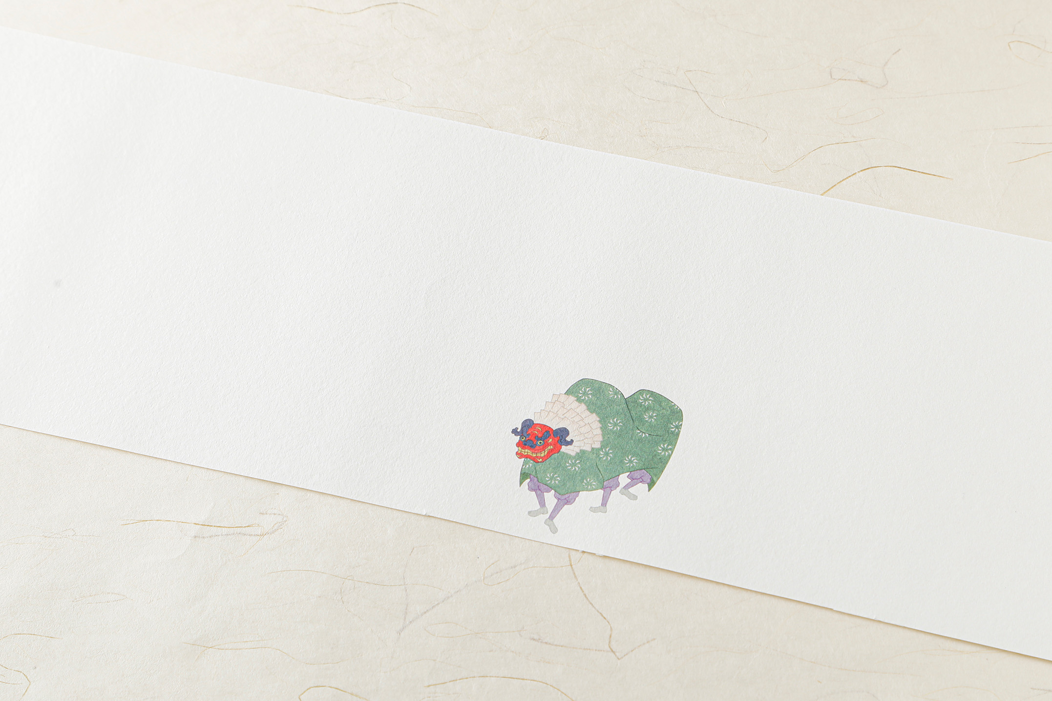 新年を、静かに寿ぐ 掛紙「獅子舞」 | つきじ 折峰 料理屋さんの