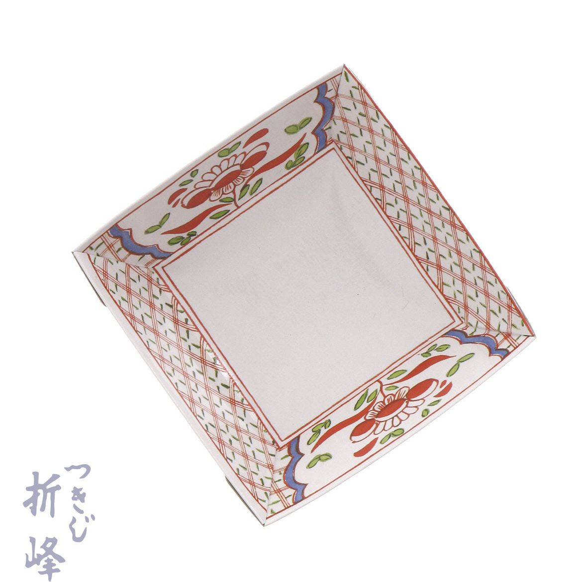 幕末〜明治初期　武士紋赤絵菓子皿　木箱付　送料込み0726 幕末〜明治初期 武士紋赤絵菓子皿 木箱付 送料込み0726 幕末