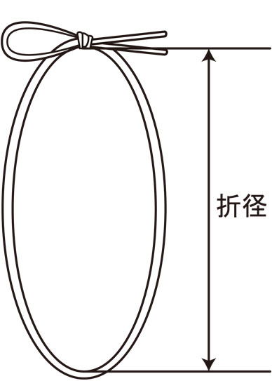 紅白極太ゴム房 金具付 蝶結 M | つきじ 折峰 料理屋さんの